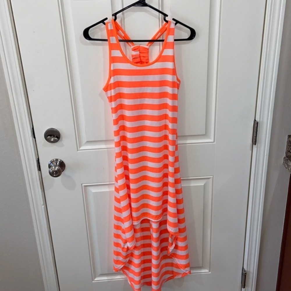 True rock high low neon dress size small